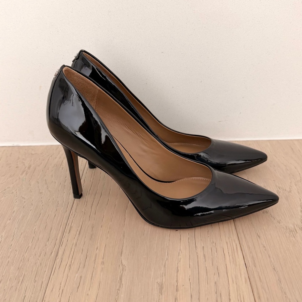 Sam Edelman Black Patent Pointed-Toe Pumps - Picture 5 of 5